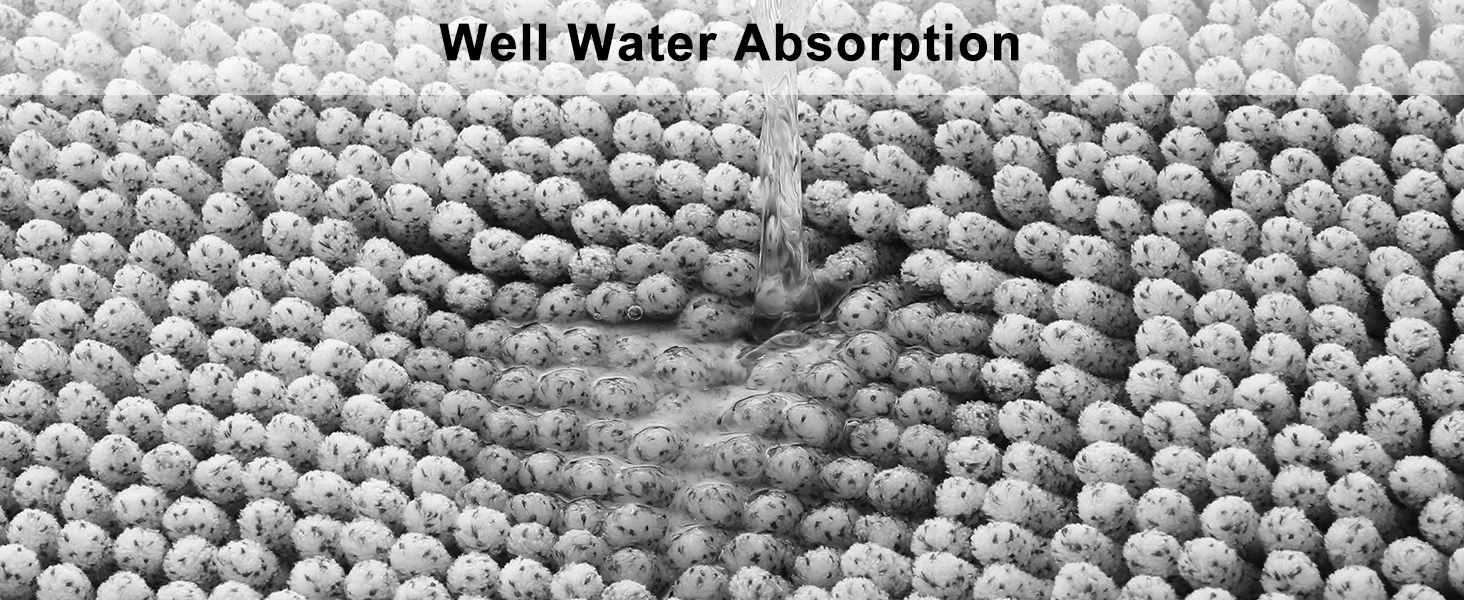 Килимок для ванної кімнати Homaxy з м'якого велюру, неслизький, швидковисихаючий, 40x60 см / 50x60 см (U-подібний), чорний