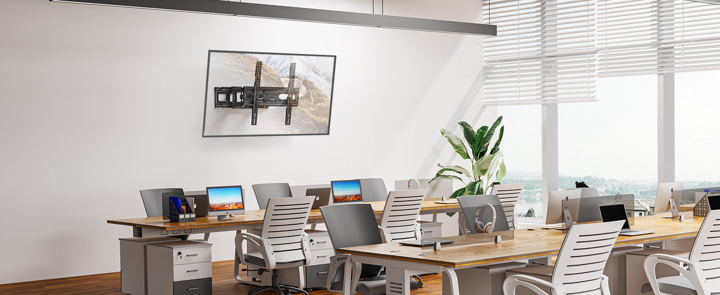 Настінне кріплення для телевізора ELIVED поворотне, нахильне, для LCD/LED/OLED 26-70 дюймів, VESA 400x400, до 45 кг, з висувним механізмом