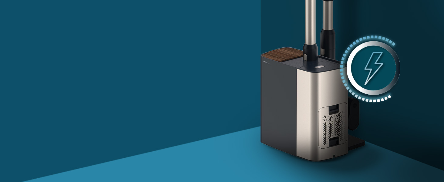 Бездротовий пилосос Cecotec Conga Rockstar 5500 Hurricane Station Flex Max з самостійною станцією очищення, 220AW, 700W, 90 хв роботи, антизаплутана щітка, гнучкий шланг, циклонна технологія