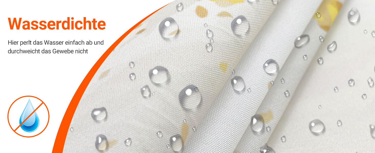 Штора для ванної кімнати 180x200 см з антигрибковим покриттям, водовідштовхувальна, поліестер, з кільцями (Phnom Penh Сірий мармур)