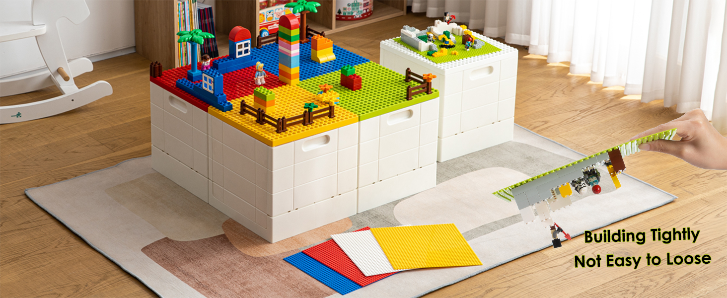 Складна коробка для зберігання з кришкою-платформою для Duplo, 25 л, SHIMOYAMA, синя, для конструктора Lego Duplo, пластиковий контейнер, штабельований, багатофункціональний