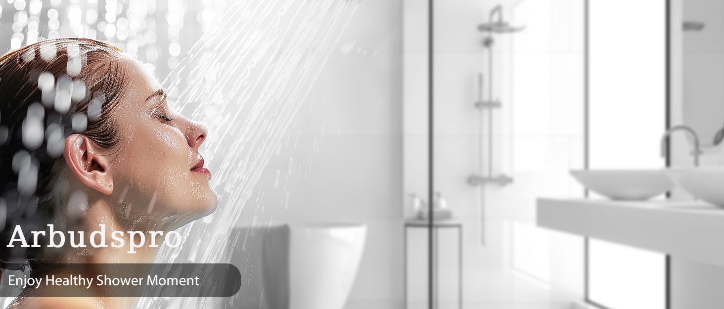 Фільтрована лійкова насадка для душу з високим тиском, ручна, з шлангом, 4 режими, економія води, чорна Pro (DE-002)