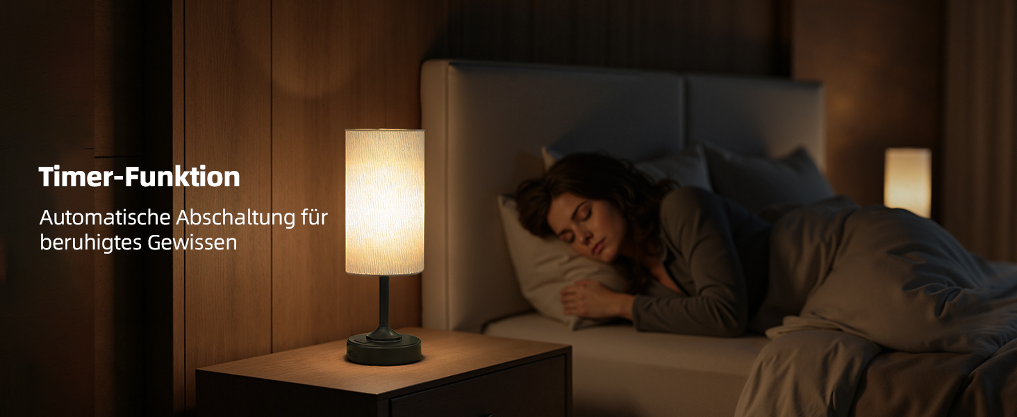 Світлодіодна настільна лампа EZVALO з сенсорним димером, акумуляторна (4000mAh), USB-C, тепле світло 2700K, чорна - 1 шт.