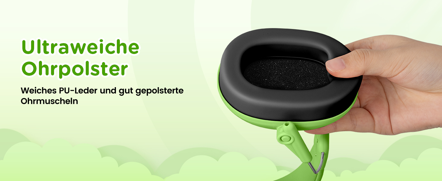 Навушники шумозахисні для дітей Link Dream, SNR 30dB, для аутизму, подорожей, навчання (блакитний/зелений)