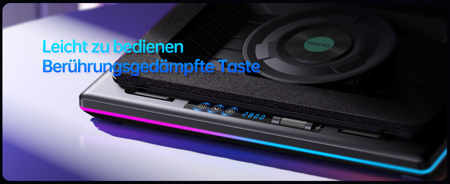 Ігровий охолоджувач для ноутбука llano V12 RGB з потужним турбовентилятором 5.5