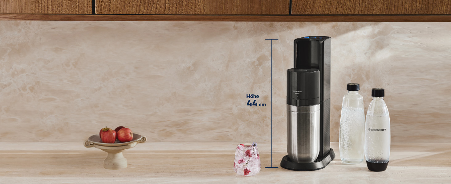 SodaStream E-DUO Titan Family Pack: Газоватор для води з CO2 циліндром та 4 пляшками (1L скло, 2x 1L пластик)