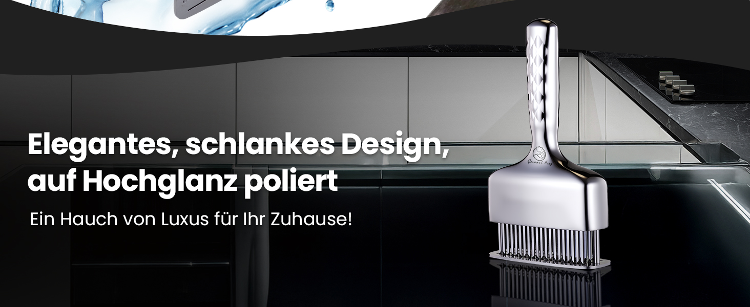 Професійний відбиваючий молоток для м'яса з гострими лезами з нержавіючої сталі, тендеризатор для стейків, яловичини, курки та свинини, придатний для посудомийки