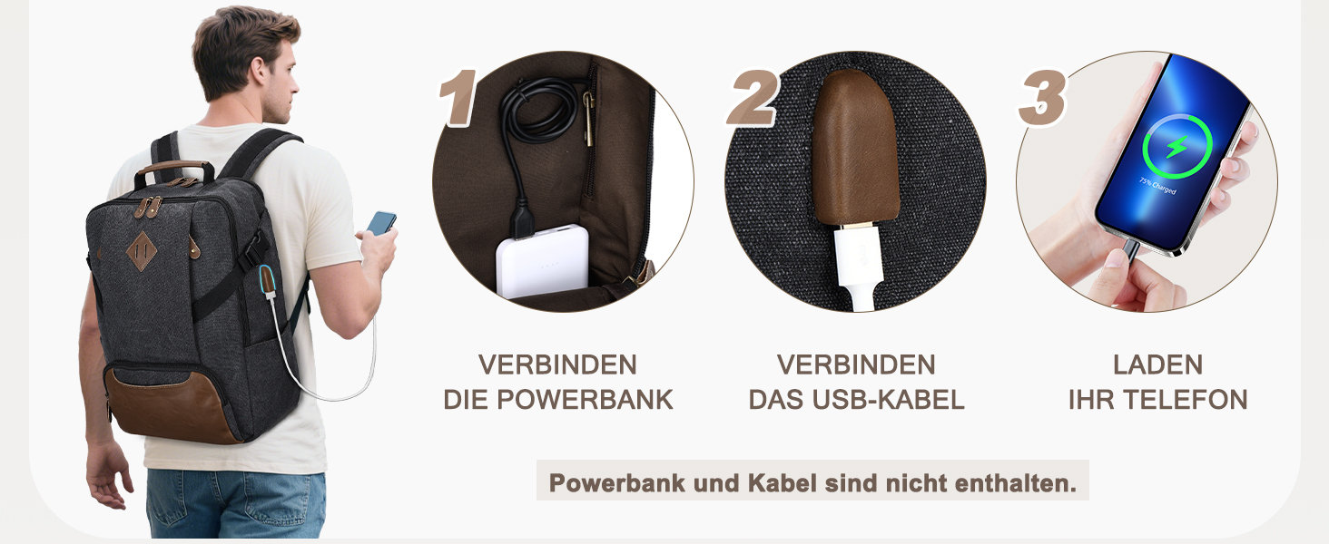 Чоловічий рюкзак для ноутбука 15.6