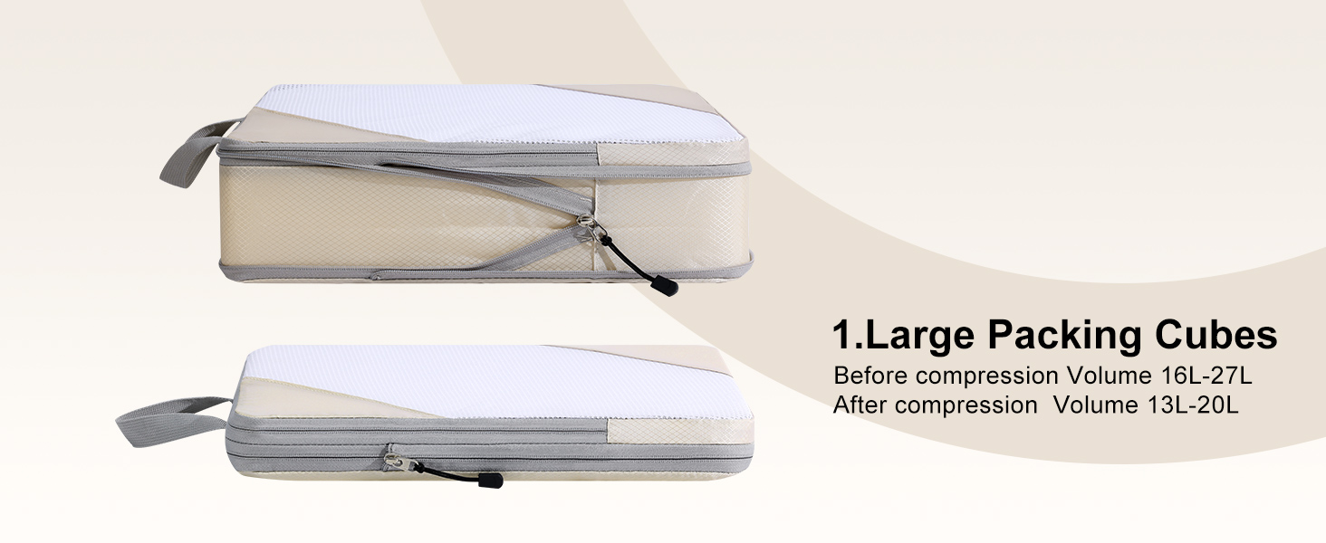 Органайзери для валізи DIMJ - Набір 8 шт. для подорожей, чорного кольору