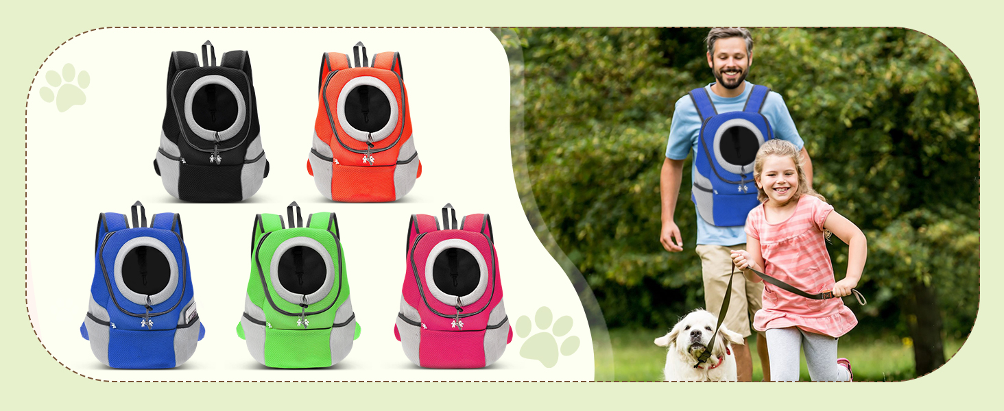 Рюкзак для собак та котів ALLSOPETS, переноска для маленьких тварин, рюкзак для велосипеда та мотоцикла, для піших прогулянок, кемпінгу та відпочинку на природі (чорний, M)