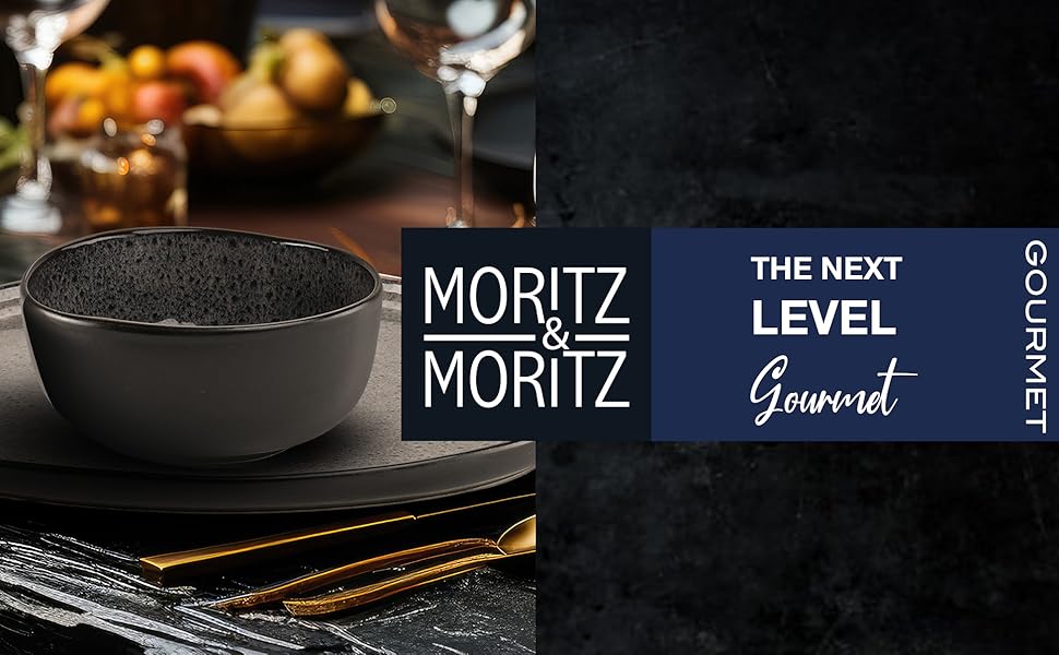 Набір органічних мюслі-мисок Moritz & Moritz (6 шт.), сірий колір, 500 мл, кераміка, сучасний дизайн, стійкі до миття в посудомийній машині