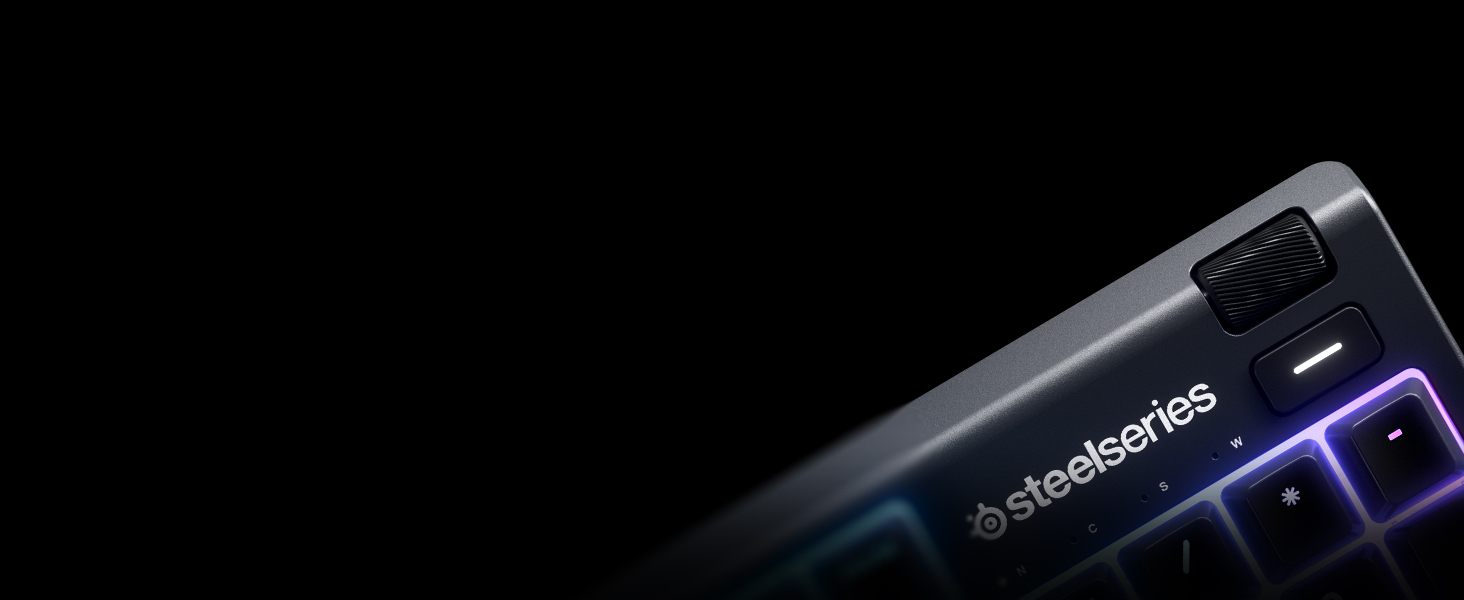 Клавіатура SteelSeries Apex 3 для ігор - RGB підсвічування 10 зон, магнітна підставка для зап'ястя, QWERTY (Nordic), чорний колір