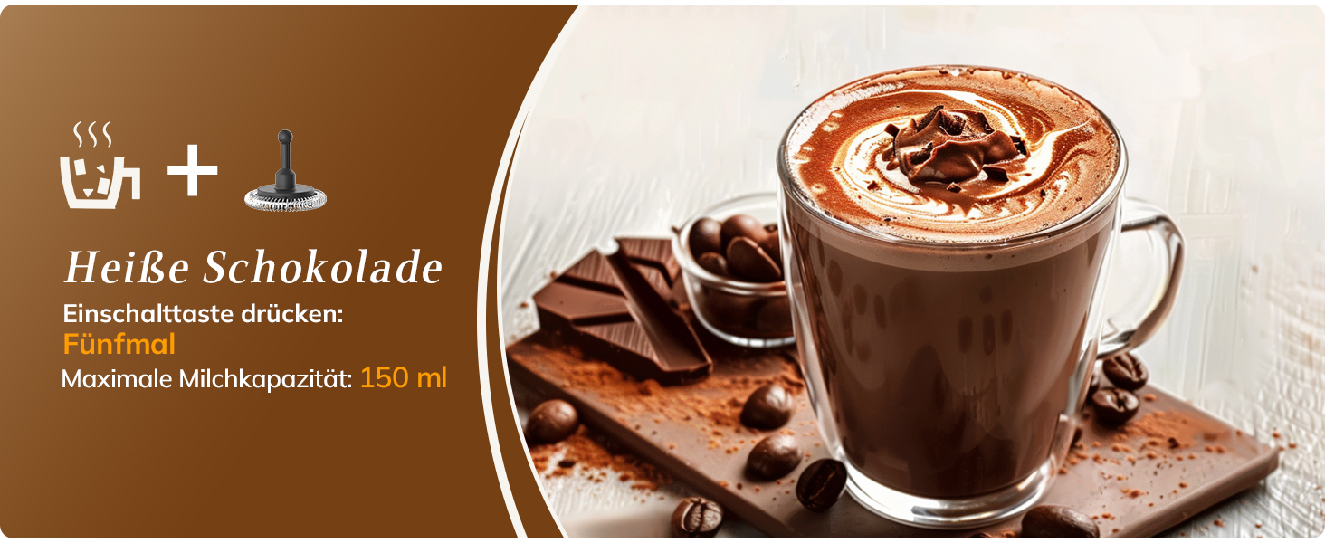 Електричний піногасник для молока Morpilot, 650W, нержавіюча сталь, 350мл, для гарячого та холодного молока, сумісний з посудомийною машиною