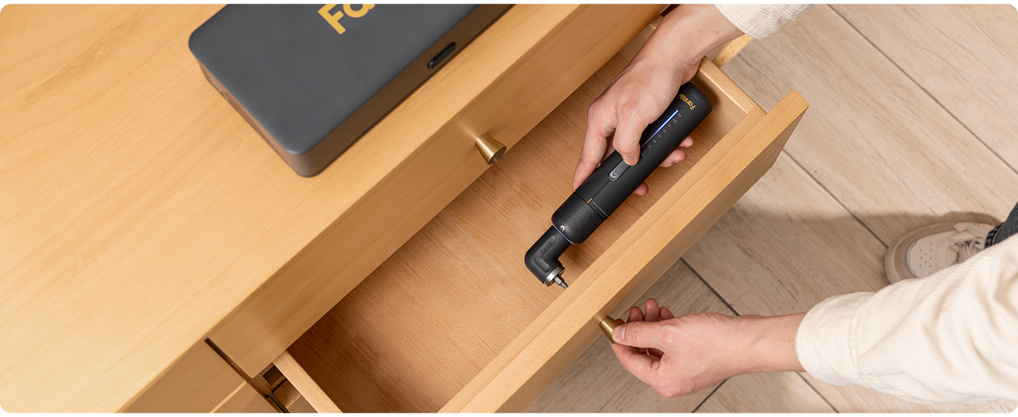 Fanttik S2 Pro: Акумуляторний шуруповерт 3.7V з набором біт, 7 рівнів крутного моменту, для меблів та ремонту