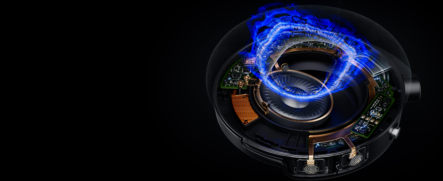 Навушники бездротові Dyson OnTrac™ з активним шумозаглушенням, до 55 год роботи, нічно-синій/мідний