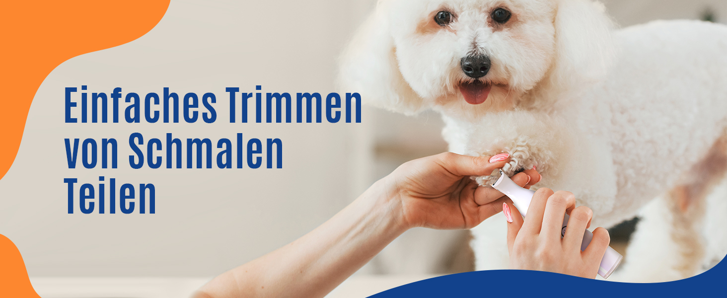 Триммер для собак Oneisall з подвійними лезами: для догляду за лапами, очима, вухами, обличчям та тілом