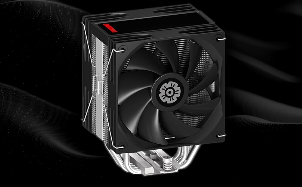 Кулер для CPU ENERMAX ETS-T41 з 2 вентиляторами 120mm PWM, гідравлічний підшипник, 4 теплові трубки, TDP 200W+, сумісний з AMD AM5/AM4 та Intel LGA1851/1700/115x