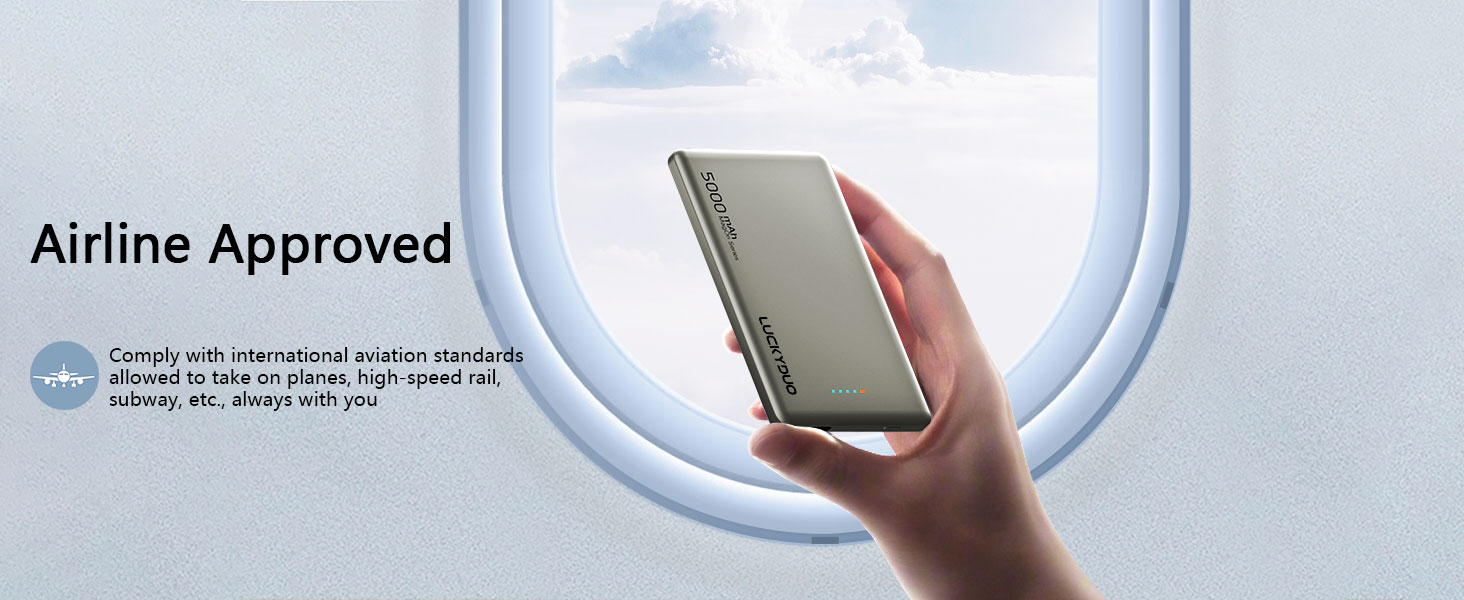 Power Bank LUCKYDUO MagSafe 5000mAh: Тонкий, Магнітний, Швидка зарядка 20W USB-C, для iPhone 15/14/13/12 Pro Max