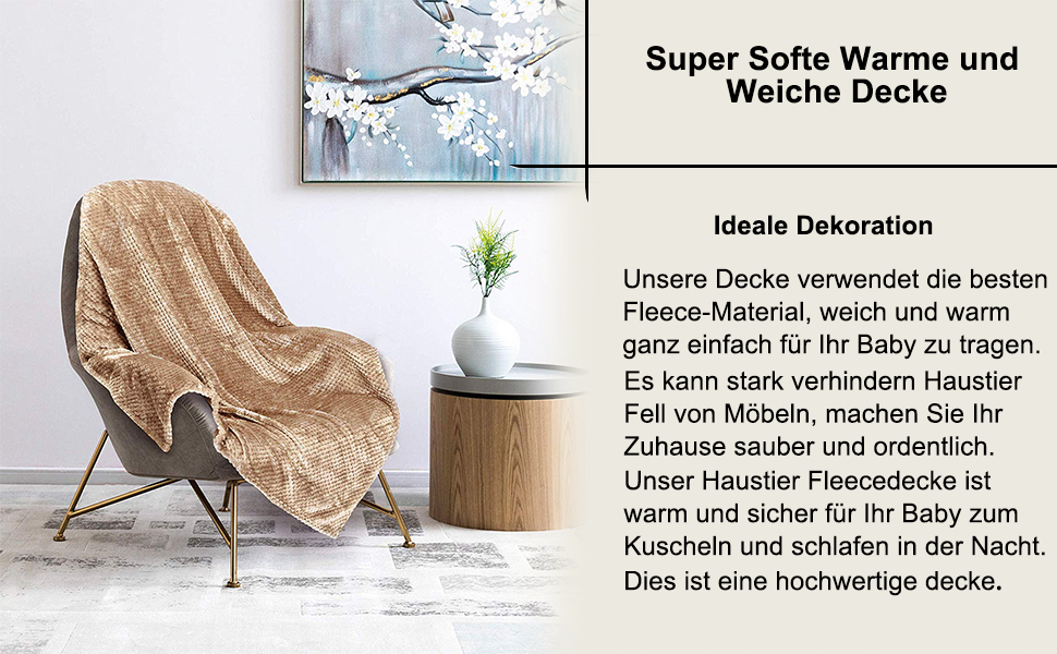 М'яка ковдра для собак 100x120 см, тепла та м'яка ковдра для домашніх тварин, котів та собак (Блакитна)