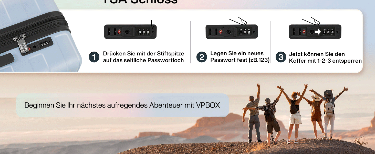 Чемодан VIPbox з жорстким корпусом 75 см (3 роки VIP-сервісу) Розширюваний, легкий, з полікарбонату, велика місткість, з 4 колесами та TSA-замком, преміум-якість, чорний XL