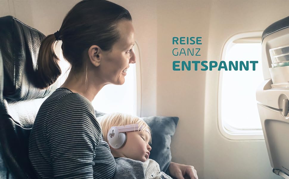 Захисні навушники для немовлят Babeprotect Ear Protect, шумопоглинання 25 дБ, регульовані та комфортні, бежеві (сертифікат CE)
