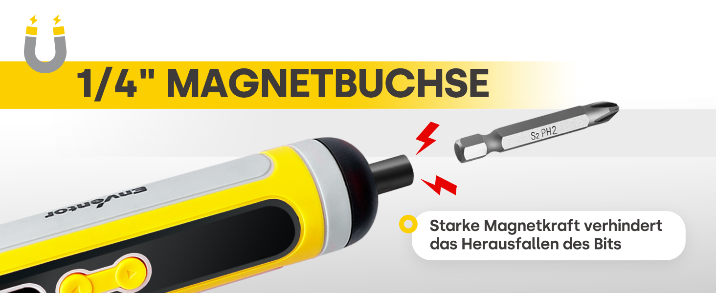 Mini акумуляторний шуруповерт Enventor 6 Nm, 4V, 2000 mAh, LED, USB, 25-Tlg. набір біт