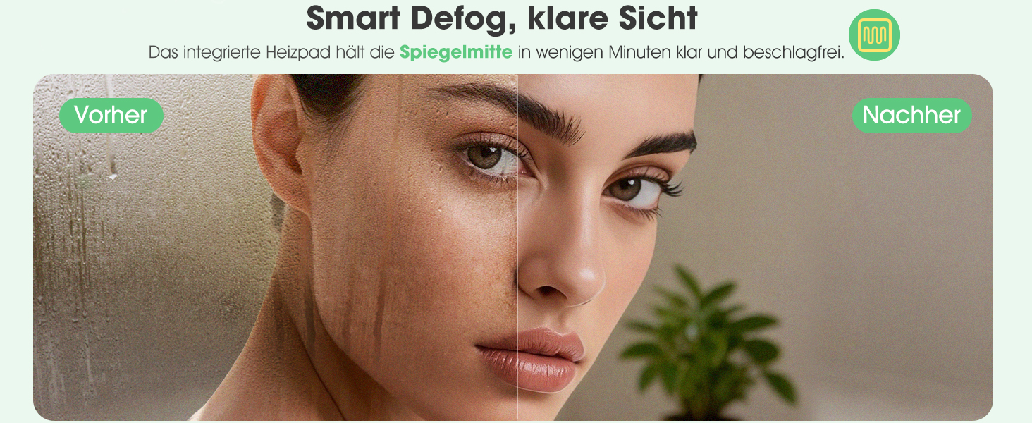 Дзеркало для ванної кімнати S'bagno з підсвічуванням 100x70 см, LED, з полицею, антизапар, 3 колірні температури, регулювання яскравості, HD скло, IP44, горизонтальне/вертикальне встановлення, M55 (без Bluetooth)