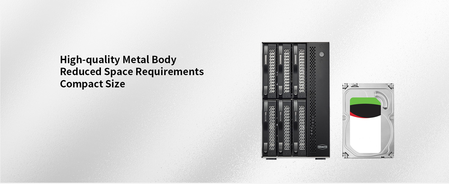 TERRAMASTER Корпус для жорстких дисків 4 відсіки, Rackmount, USB 3.2 Gen2, 10 Gbit/s, Hot-Swap, Plug-and-Play (без HDD), D6-320