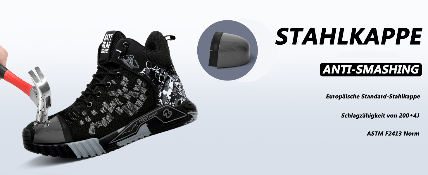 Черевики робочі чоловічі/жіночі, захисні, спортивні, з металевим носком, антиковзаючі, чорні, розміри 37-46 EU