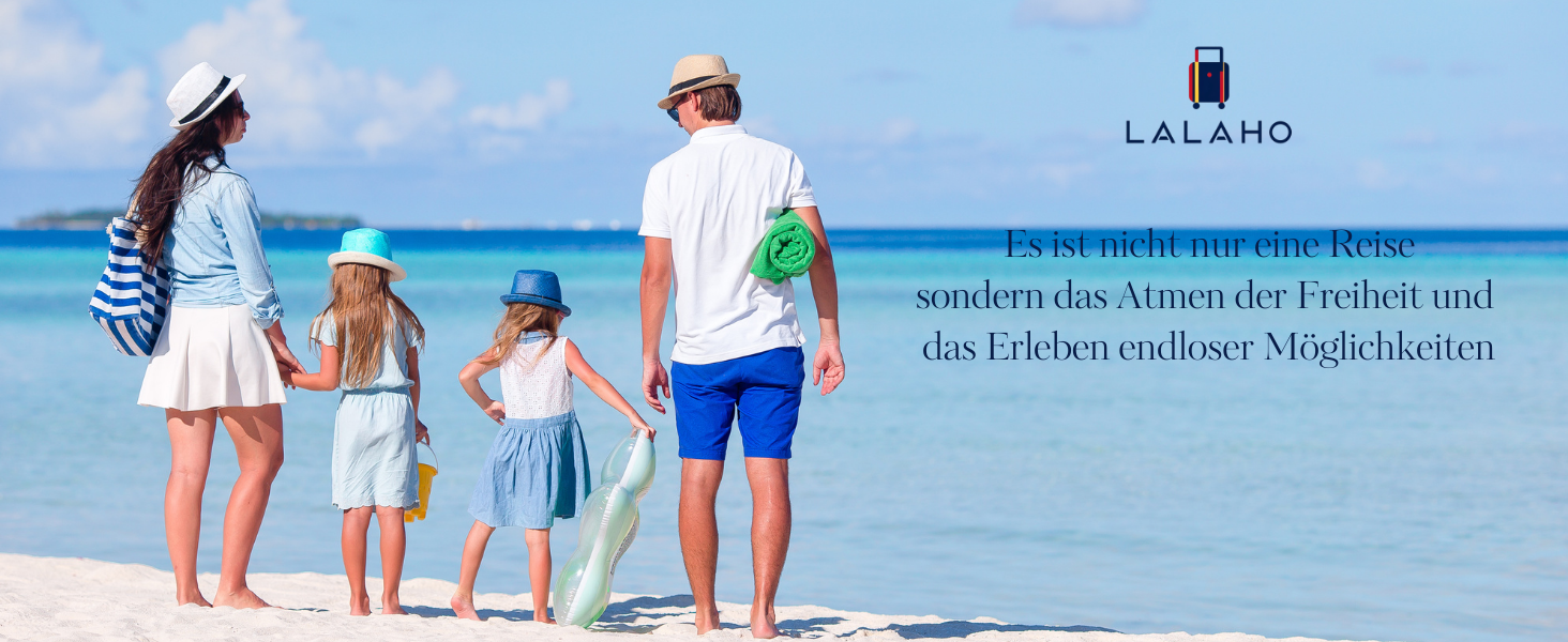 Набір валіз LALAHO 3 шт. з косметичками, рожеве золото, ABS пластик