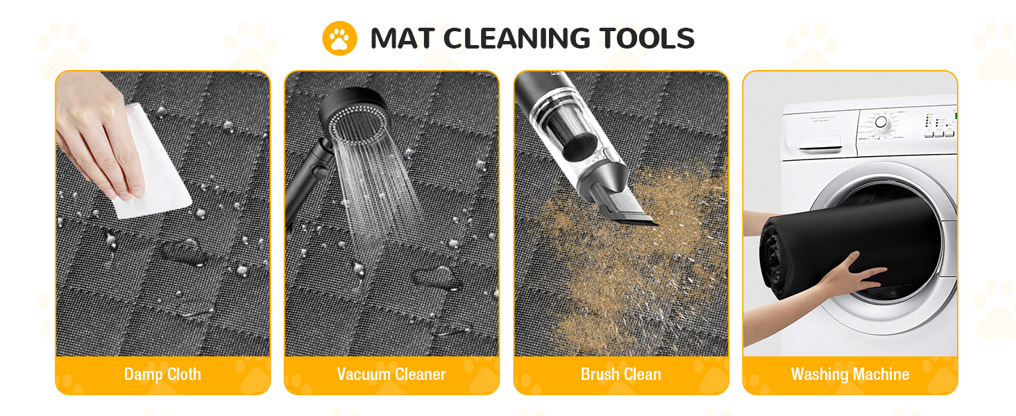 Захист для багажника автомобіля для собак: водонепроникний та стійкий до подряпин килимок з захистом бокових панелей та краю багажника. Легкий у догляді та міцний, чорний.