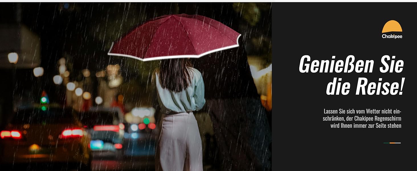 Чакіпі Регульований парасолька великого розміру, стійкий до сильного вітру, з відбиваючим покриттям, для чоловіків та жінок – автоматичний парасолька-тростина, компактний, для подорожей, чорний, покриття 210T, діаметр 106 см