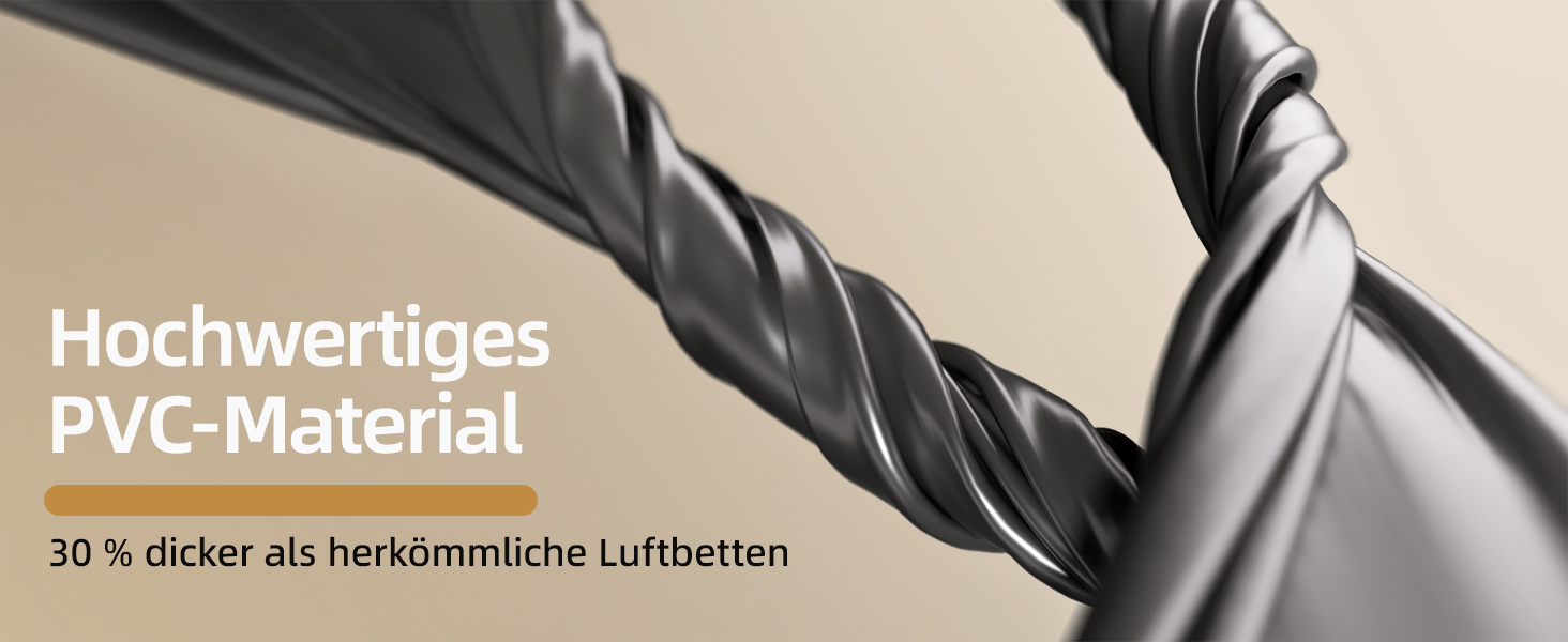 Надувне ліжко CHILLSUN® для 2 осіб, 203x152x46 см з електричним насосом, водонепроникне, для кемпінгу та гостей