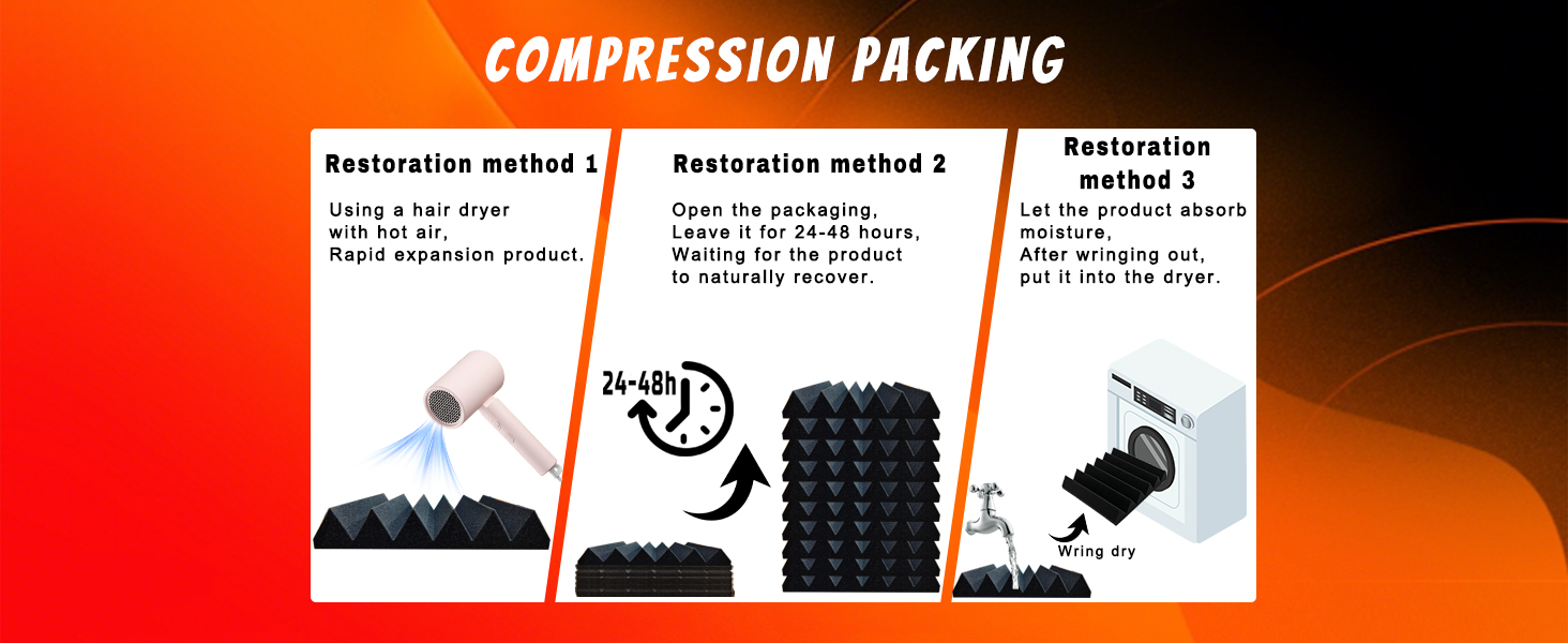 Самоклеїться акустичні панелі з шумопоглинаючого поролону, звукоізоляційні плити для студії та офісу, чорні, 30x30x2.5 см (48 штук)