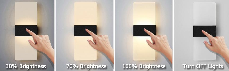 LED-стінні світильники VOMI з датчиком руху, акумуляторні, бездротові, з USB-зарядкою, 4000mAh, для дому, коридору, сходищ, 2 білі світла (сенсорне керування, 3000K)