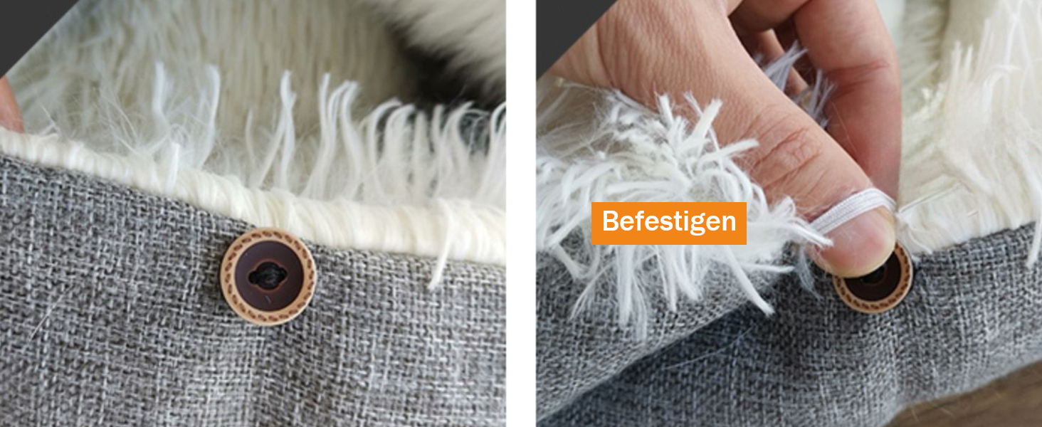 Ліжко для кота YUYTE, миється, для дому, тепле, зручне, підходить для будь-якої пори року (біле)