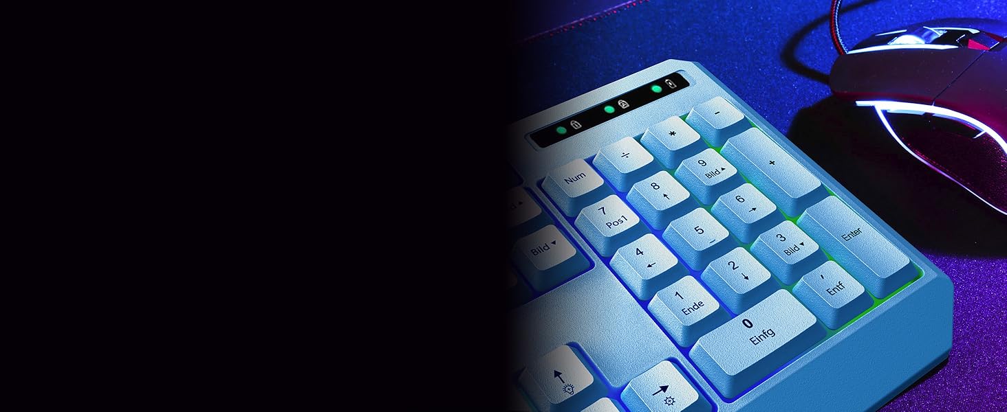 KLIM Chroma Wireless Gaming Tastatur: Бездротова ігрова клавіатура з RGB підсвічуванням, тиха, ергономічна, водонепроникна, для PC, Mac, PS4, PS5
