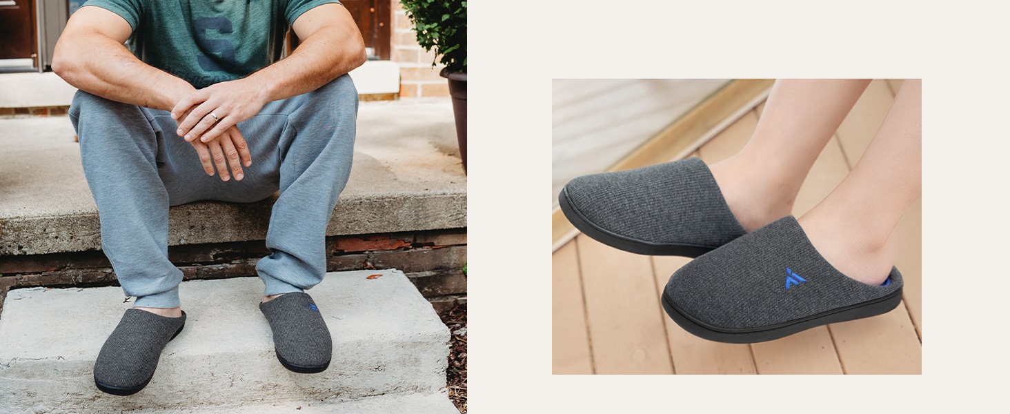 Тапочки зимові Mishansha для чоловіків та жінок, м'які, зручні, з пам'яттю, розмір 36-48, синього кольору