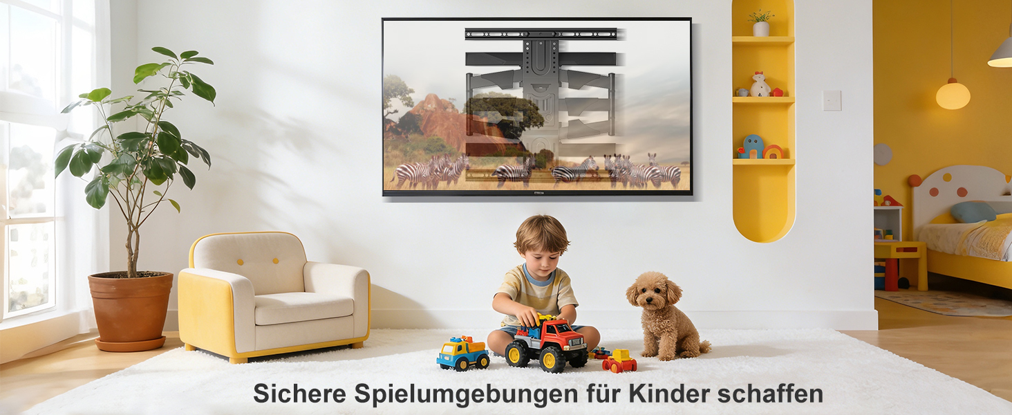 Настінне кріплення для телевізора GINKGO TV Wandhalterung 40-75 дюймів, ультратонке (1.57 см), поворотне, з нахилом, VESA 600x400, до 45 кг