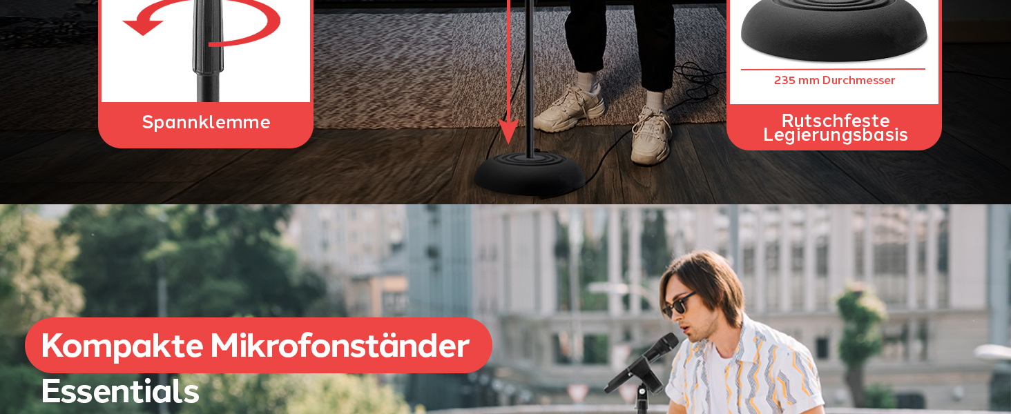 Мікрофонний стійка Pyle – універсальний трипод з регулюванням висоти 85-153 см