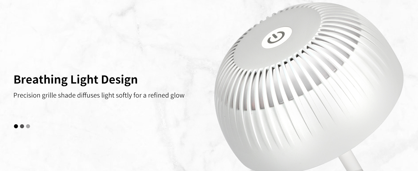 Світлодіодна настільна лампа бездротова LED для вулиці та дому, диммована, з акумулятором 5200mAh, водонепроникна IP54, чорна (D-біла)