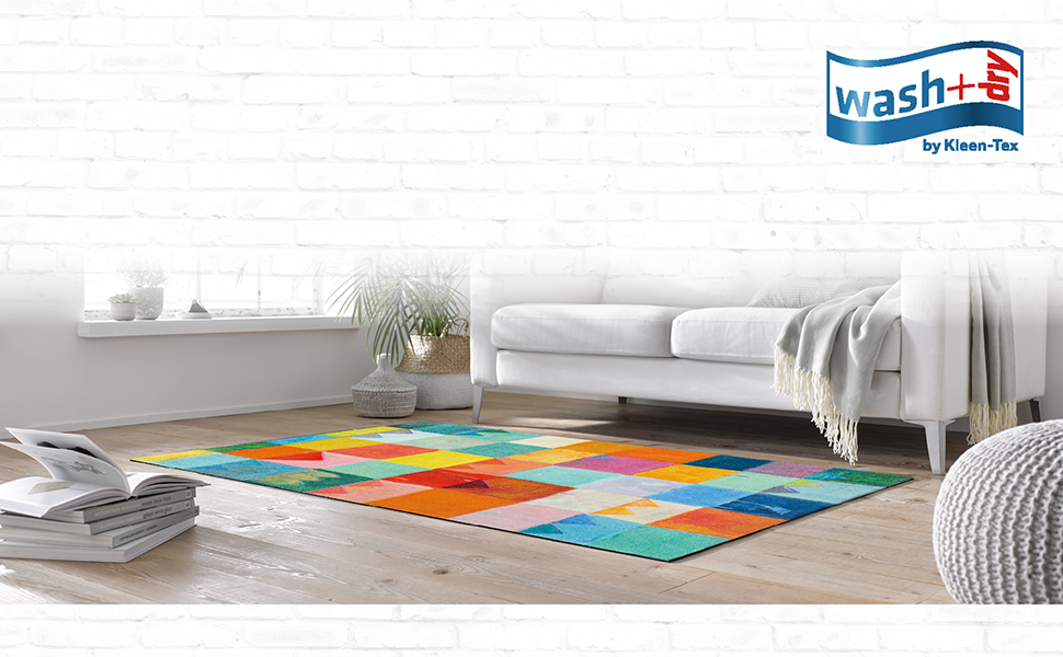 Килимок wash+dry Cosmic Colours 70x120 см для внутрішніх і зовнішніх приміщень, праний, різнокольоровий
