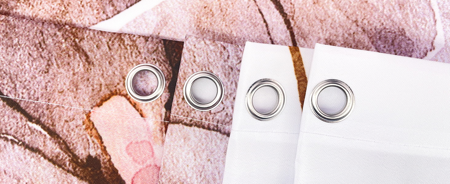 Штора для душу 240x200 см коричнева з квітами, антигрибкова, водовідштовхувальна, поліестер, з кільцями для ванної кімнати