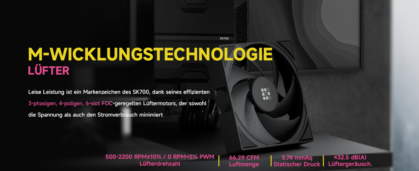 Система охолодження CPU Sudokoo SK700V AM5: Кулер для ПК з дисплеєм, 120мм вентилятор, 7 heatpipes, сумісний з AM5, безперешкодний доступ до RAM, 5 років гарантії, чорний