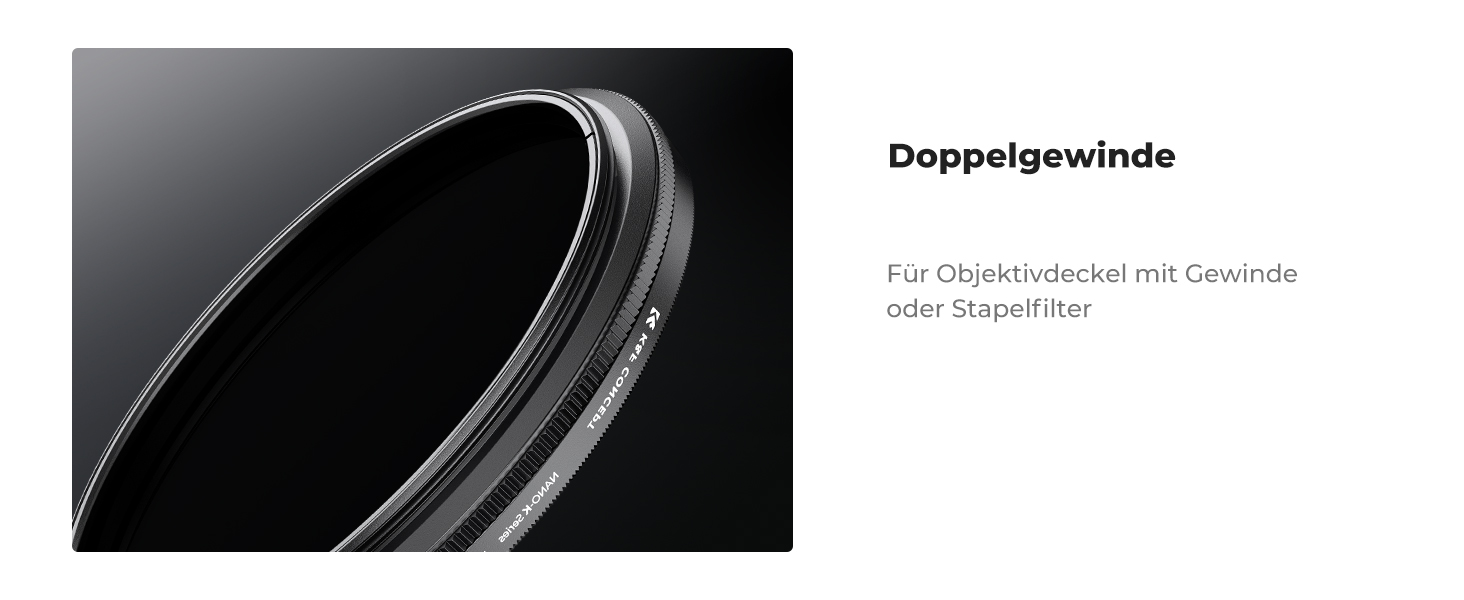 Фільтр ND Variabler K&F Concept Nano-Klear (40.5mm) ND2-ND400, 1-9 ступенів, з 3 серветками для чищення