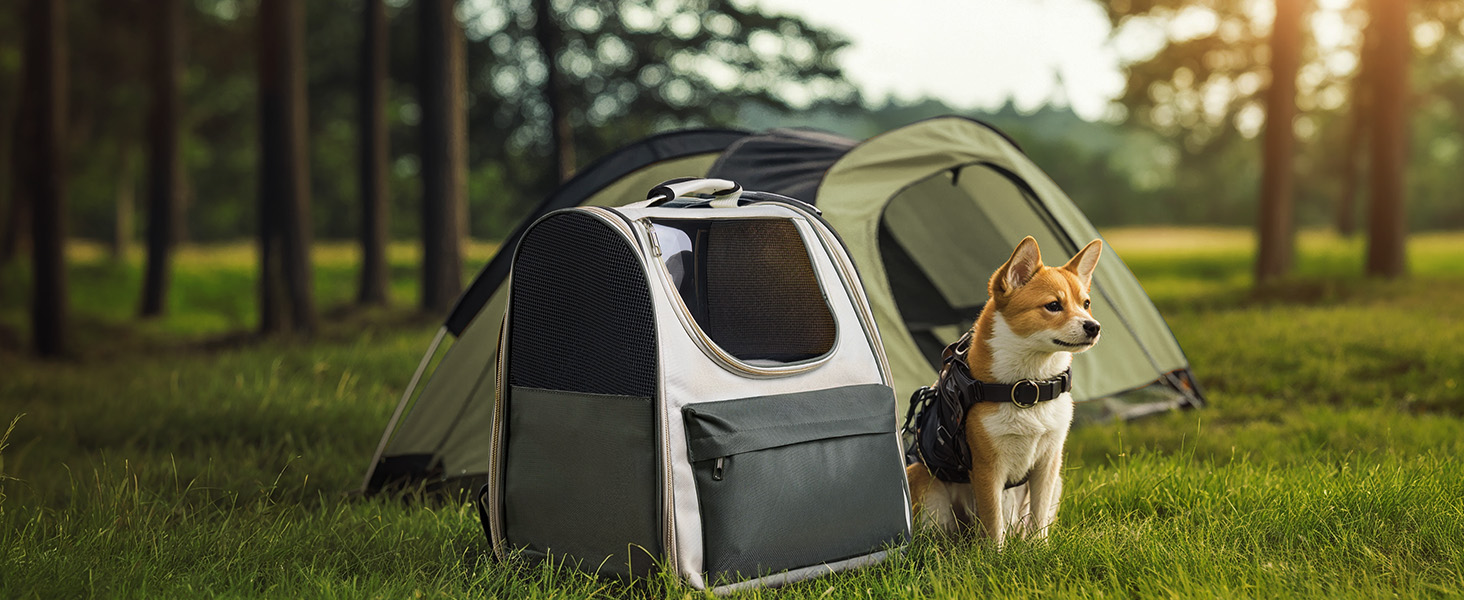 Розширюваний рюкзак для кота та собаки, переноска для тварин, рюкзак для великих котів та маленьких собак до 8 кг, переноска-рюкзак для транспортування/поїздок/кемпінгу