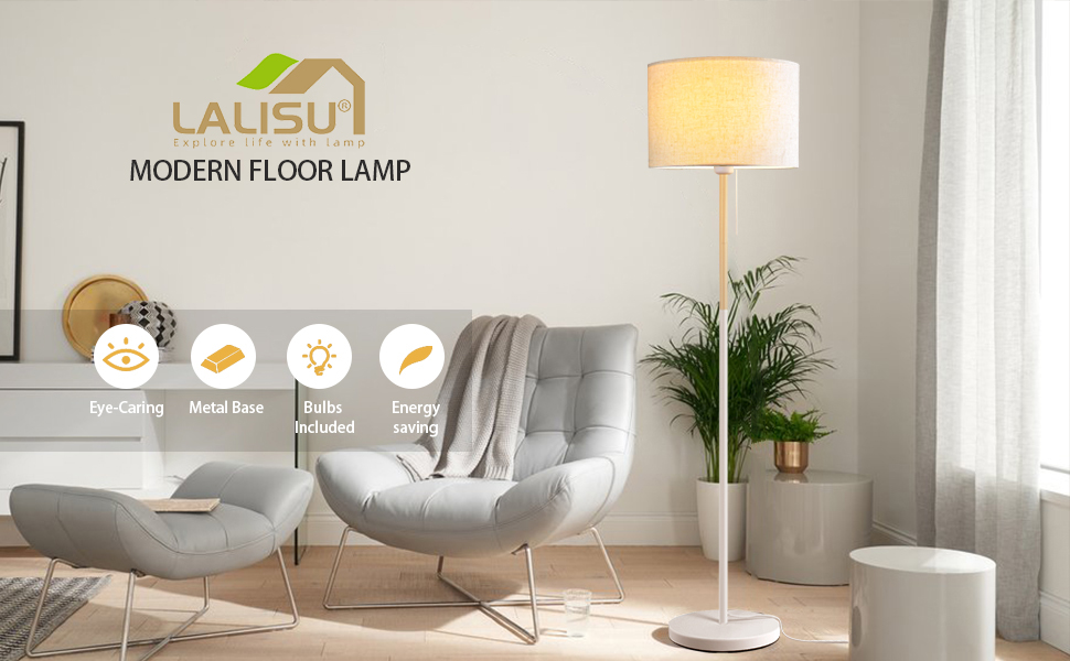 Стійка лампа LALISU LED Vintage, 152 см, чорний колір. Світильник для вітальні, спальні, офісу, готелю. Стиль: ретро, індустріальний, класичний. Патрон E27