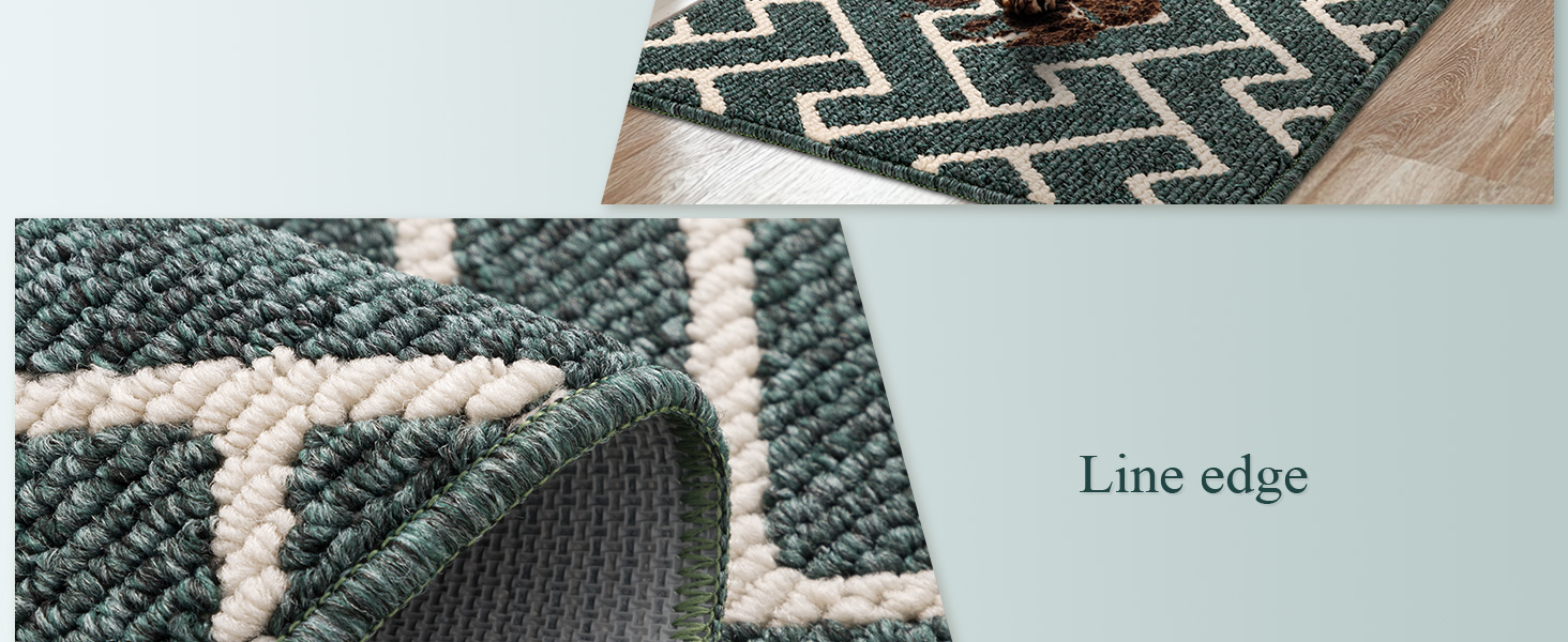 Вологостійкий килимок для дому Black 50 x 80 см: для входу, коридору, саду, дому, тварин. Антиковзка Schmutzfangmatte