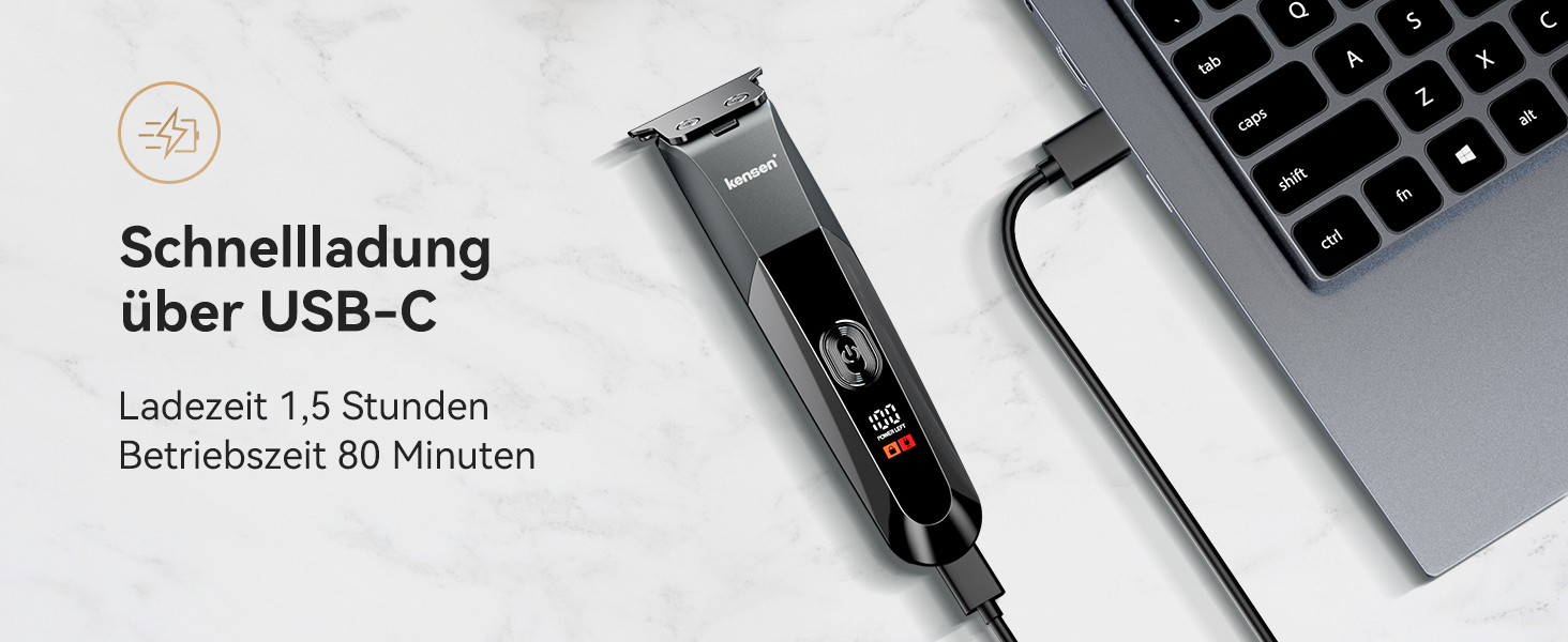 Мультитриммер для тіла чоловічий Intimrasierer Mann - Водонепроникний тілотриммер для чоловіків з насадками для ніг, пахв та зони бікіні. Чорний