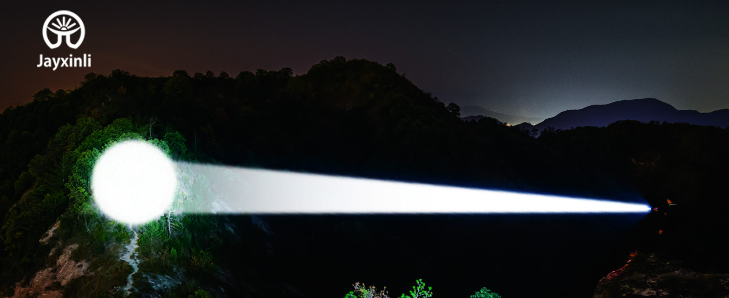 Ліхтар LED акумуляторний 100000 люменів з магнітом, потужний, з акумулятором 5000mAh, LCD-індикатор заряду, 9 режимів, Zoom, для кемпінгу, туризму, активного відпочинку, надзвичайних ситуацій